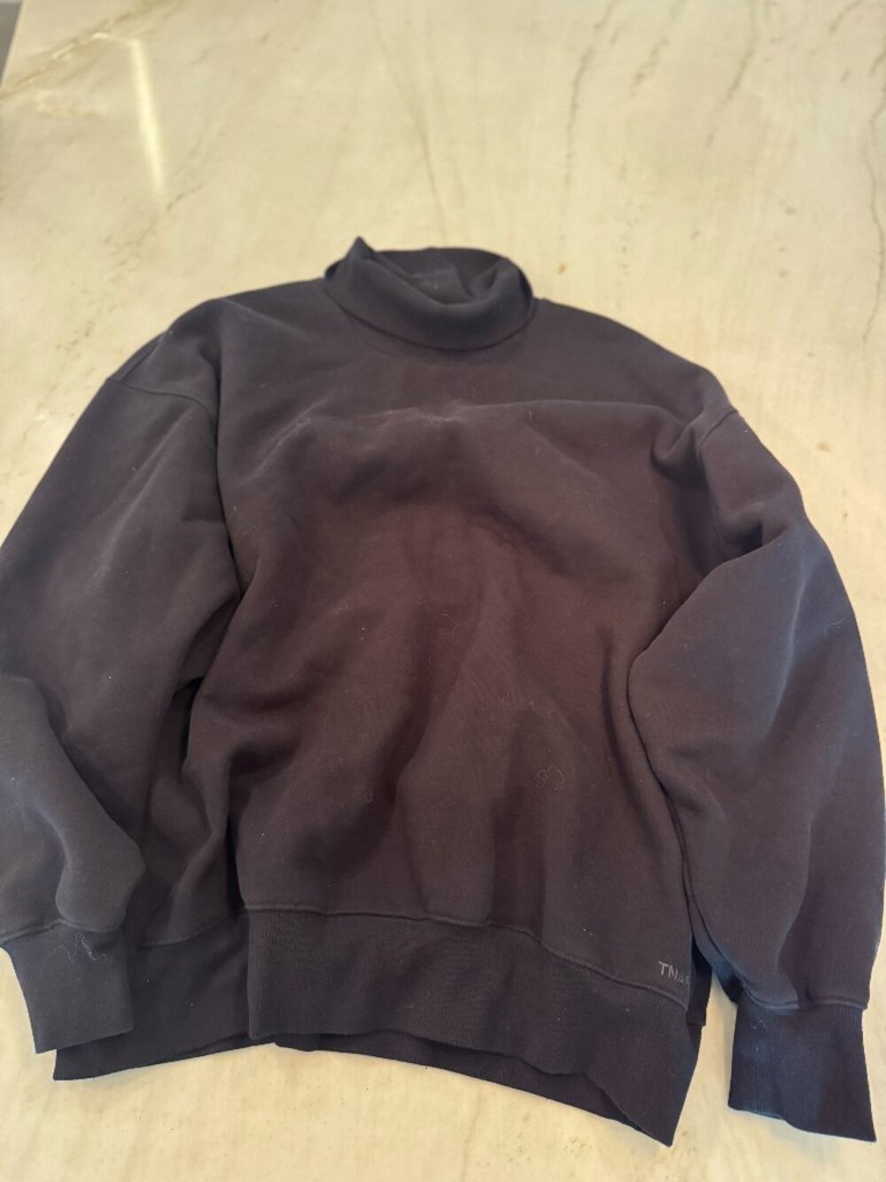 Aritzia TNA Cozy Boyfriend Mock Neck Sweatshirt